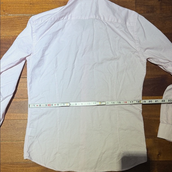 Cafe Coton Paris Cotton Men’s Pink Checkered Dress Shirt size 15.75in 40 cm - Picture 7 of 7